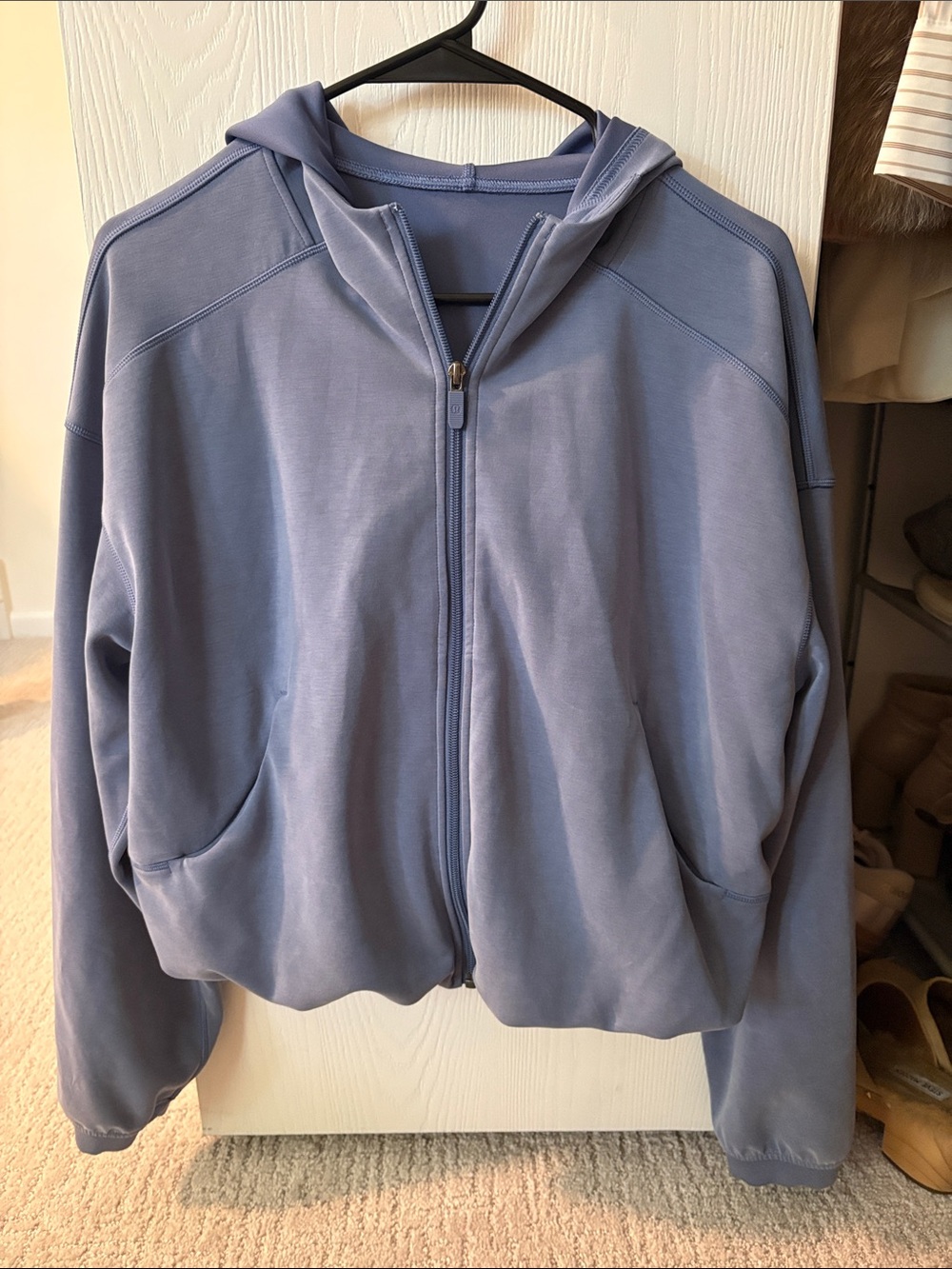 Lululemon soft stream Women's Zip-Up Hoodie Jacket - Dusty Blue